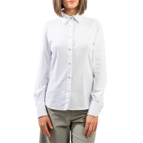 Camicia Donna slim traspirante Bianco RRD- Francavilla Moda